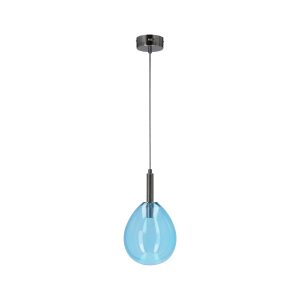 Lampa wisząca LUKKA chromowana-niebieska LED 1x6W 3000K 260lm Candellux 924229 Lampa wisząca LUKKA chromowana-niebieska LED 1x6W 3000K 260lm Candellux 924229