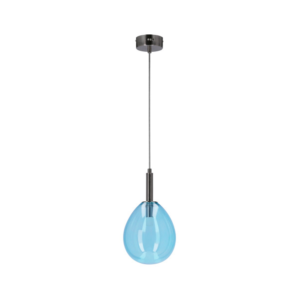 Lampa wisząca LUKKA chromowana-niebieska LED 1x6W 3000K 260lm Candellux 924229