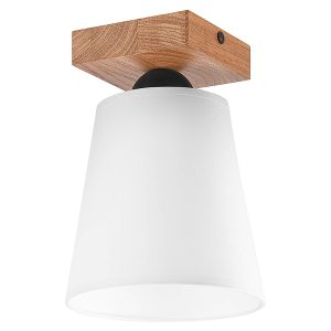 Lampa wisząca Lula drewniana biała 119977 Lampa wisząca Lula drewniana biała 119977