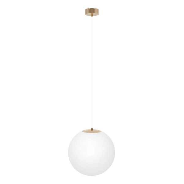 Lampa wisząca LUMIA biało-złota 1xE27x20W wym:90x30x30cm IP20 Kaja 989807