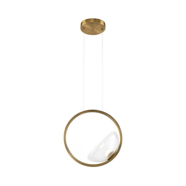 Lampa wisząca LUNARE mosiężno-złota LED 1x5W Ciepła biel 450lm Maytoni 856246