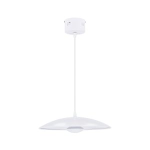 Lampa wisząca LUND biała LED 1x10W Ciepła biel 400lm Candellux 924106 Lampa wisząca LUND biała LED 1x10W Ciepła biel 400lm Candellux 924106