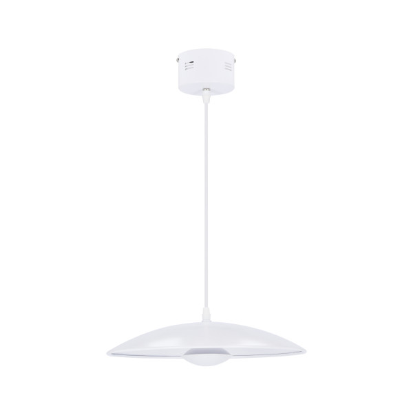 Lampa wisząca LUND biała LED 1x10W Ciepła biel 400lm Candellux 924106