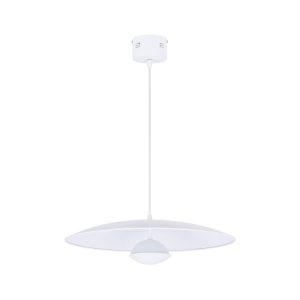 Lampa wisząca LUND biała LED 1×14.5W Ciepła biel 600lm Candellux 924224 Lampa wisząca LUND biała LED 1×14.5W Ciepła biel 600lm Candellux 924224