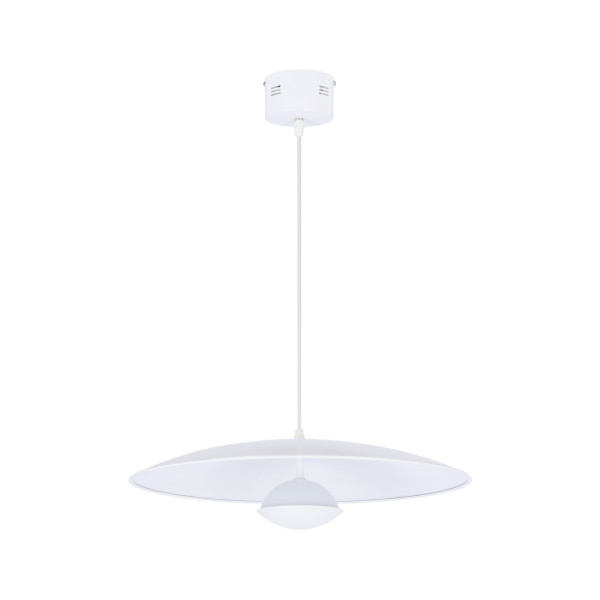 Lampa wisząca LUND biała LED 1x14.5W Ciepła biel 600lm Candellux 924224