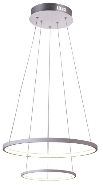 Lampa wisząca LUNE biała LED 2x40W lm Candellux 360486