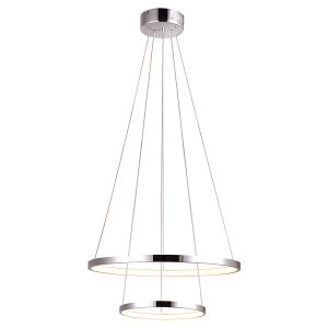 Lampa wisząca Lune LED 2-punktowa stalowa srebrna 524324 Lampa wisząca Lune LED 2-punktowa stalowa srebrna 524324