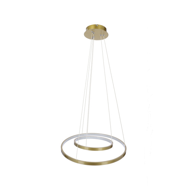 Lampa wisząca LUNE złoto-biała LED 2x40W Neutralna biel 2000lm Candellux 360459