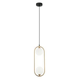 Lampa wisząca Lupus 2-punktowa stalowa złota 188668 Lampa wisząca Lupus 2-punktowa stalowa złota 188668