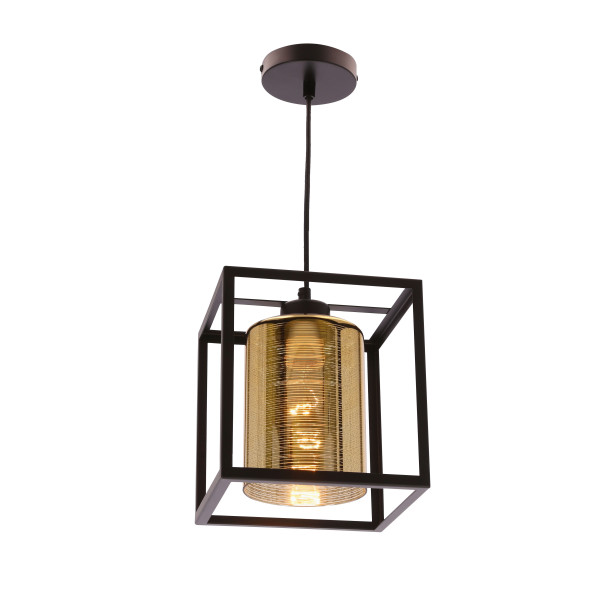 Lampa wisząca Luri czarno-złota 1xE27x40W Candellux 989710