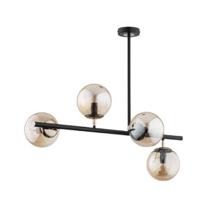 Lampa wisząca LURO czarna-stare złoto 4xE14x10W IP20 Alfa 1019345 Lampa wisząca LURO czarna-stare złoto 4xE14x10W IP20 Alfa 1019345