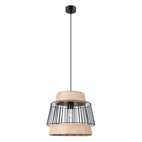 Lampa wisząca LUSTRO czarna 1xE27x15W wym:137x35x35cm IP20 Pure Lume 1027236