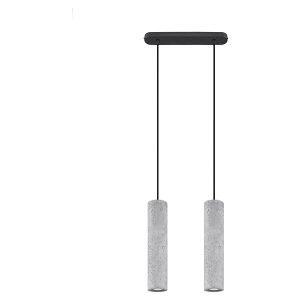 Lampa wisząca Luvo 2-punktowa betonowa szara 31544 Lampa wisząca Luvo 2-punktowa betonowa szara 31544
