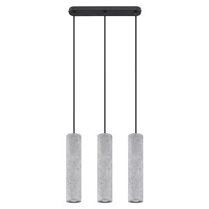 Lampa wisząca Luvo 3-punktowa betonowa szara 31545 Lampa wisząca Luvo 3-punktowa betonowa szara 31545