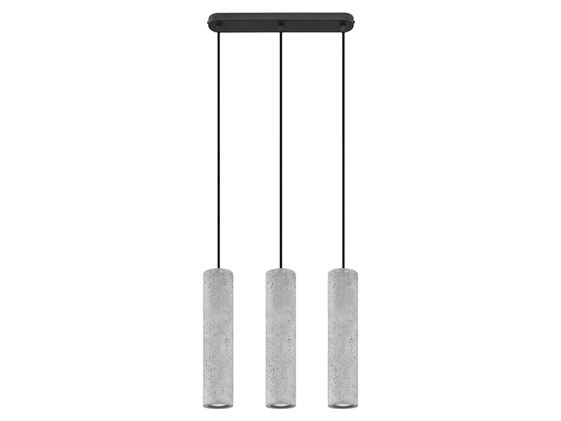 Lampa wisząca Luvo 3-punktowa betonowa szara 31545