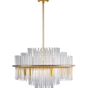 Lampa wisząca LUXORIA złota 50-35 cm 815571 Lampa wisząca LUXORIA złota 50-35 cm 815571