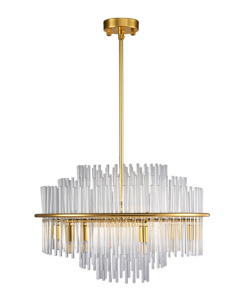 Lampa wisząca LUXORIA złota 50-35 cm 815571