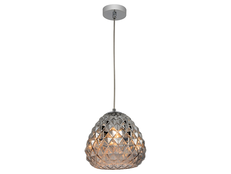 Lampa wisząca Lychee stalowa srebrna 190841