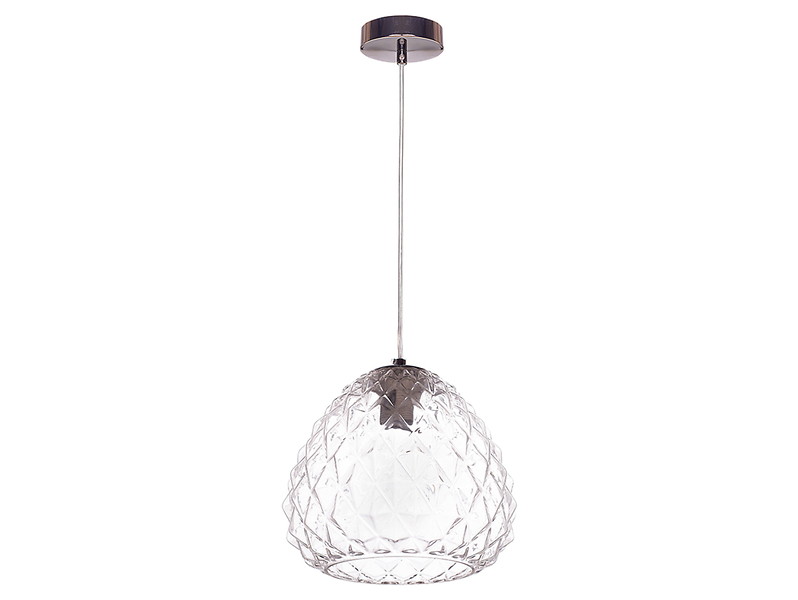 Lampa wisząca Lychee stalowa transparentna 190840