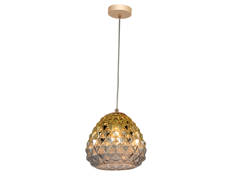 Lampa wisząca Lychee stalowa złota 190838