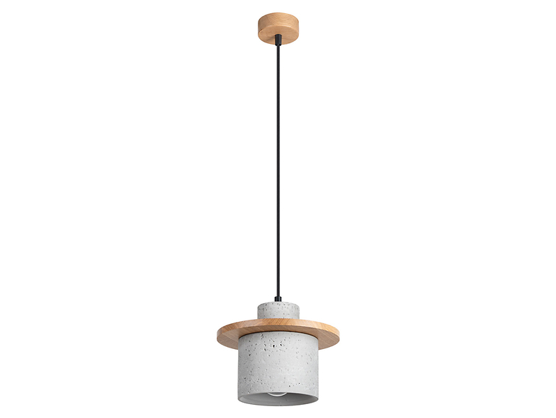 Lampa wisząca Mab betonowa szara 761356