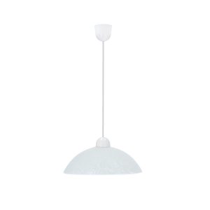 Lampa wisząca Macari klosz ze wzorem biała 1xE27x60W IP20 Candellux 988586 Lampa wisząca Macari klosz ze wzorem biała 1xE27x60W IP20 Candellux 988586