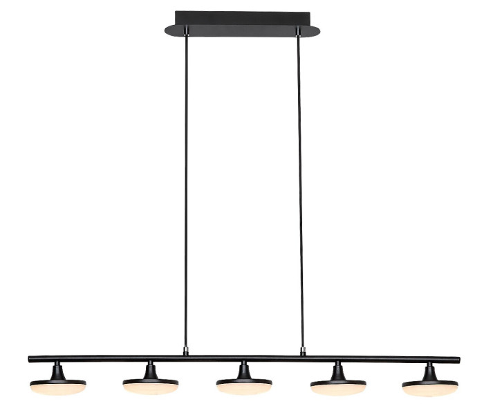 Lampa wisząca MADI czarna matowa-biała LED 1x20W Ciepła biel 1850lm Rabalux 845180