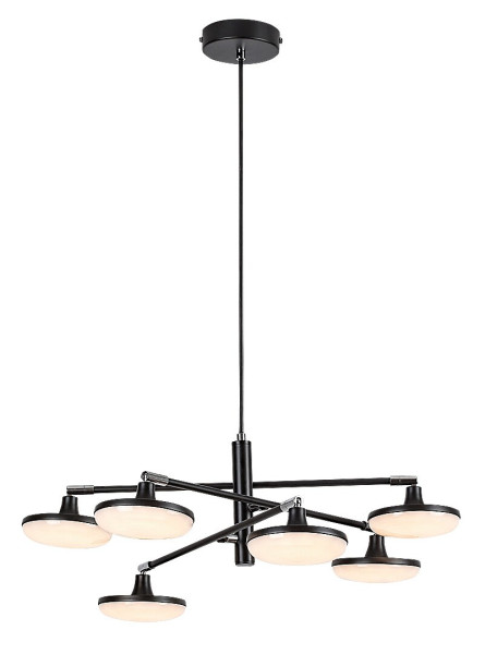 Lampa wisząca MADI czarna matowa-biała LED 1x24W Ciepła biel 2350lm Rabalux 845290