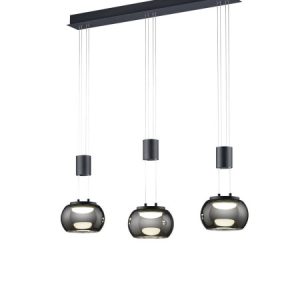 Lampa wisząca MADISON czarno-biała LED 3x8W Ciepła biel 900lm Trio 852346 Lampa wisząca MADISON czarno-biała LED 3x8W Ciepła biel 900lm Trio 852346