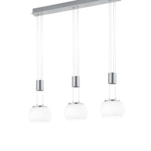 Lampa wisząca MADISON srebrno-biała LED 3x8W Ciepła biel 900lm Trio 852272 Lampa wisząca MADISON srebrno-biała LED 3x8W Ciepła biel 900lm Trio 852272