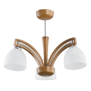 Lampa wisząca MAGNAT srebrne detale jasne drewno 3xE14x10W IP20 Alfa 1019405 Lampa wisząca MAGNAT srebrne detale jasne drewno 3xE14x10W IP20 Alfa 1019405