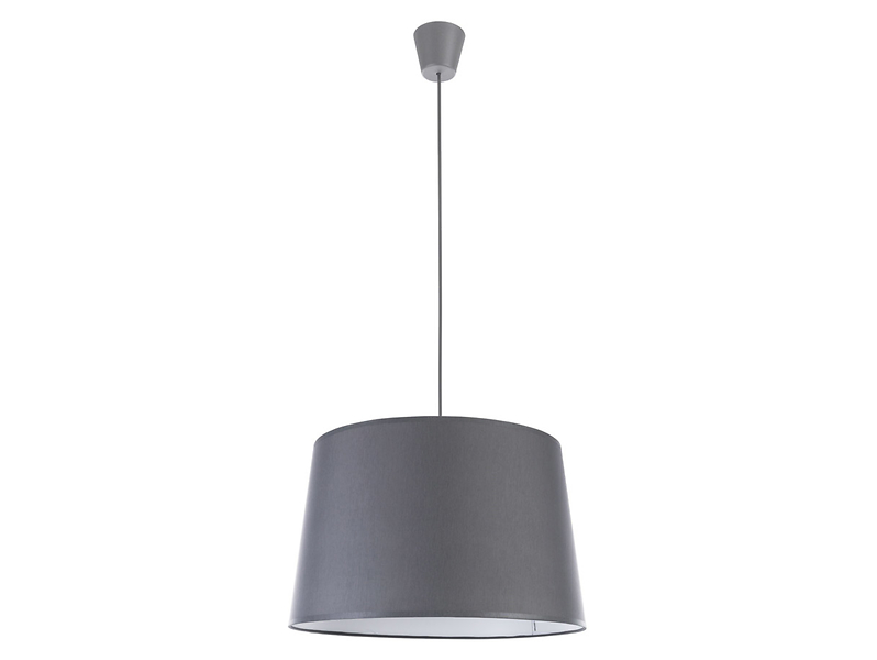 Lampa wisząca Maja tkaninowa szara 38530