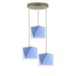 Lampa wisząca MAJORKA designerska loft Srebrny/ Niebieski 1017232 Lampa wisząca MAJORKA designerska loft Srebrny/ Niebieski 1017232
