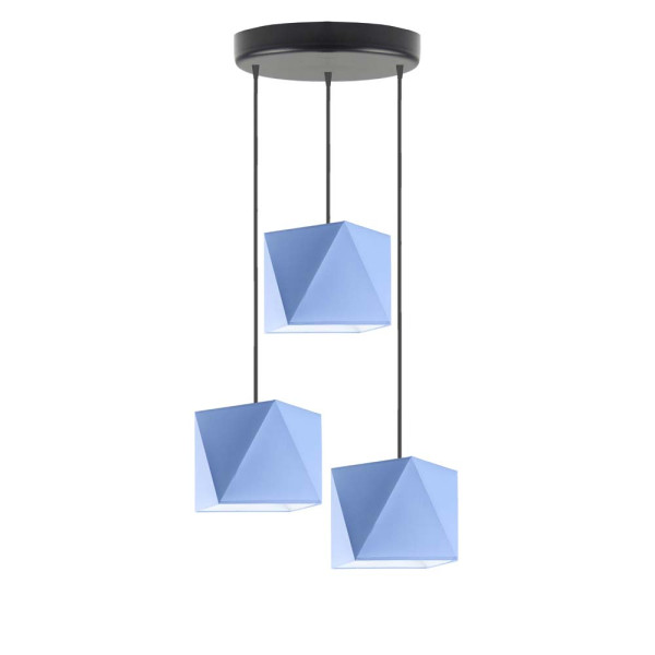 Lampa wisząca MAJORKA designerska loft Srebrny/ Niebieski 1017240
