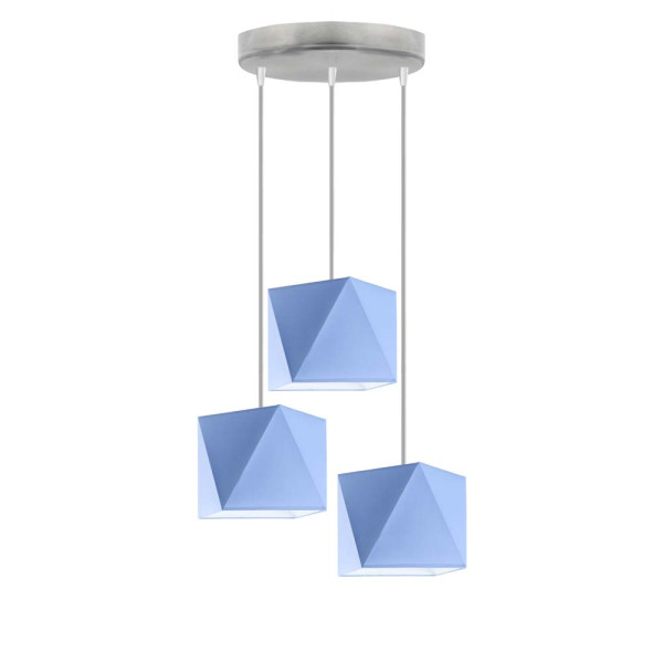 Lampa wisząca MAJORKA designerska loft Srebrny/ Niebieski 905180