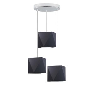 Lampa wisząca MAJORKA loft designerska Srebrny/ Czarny 1017212 Lampa wisząca MAJORKA loft designerska Srebrny/ Czarny 1017212