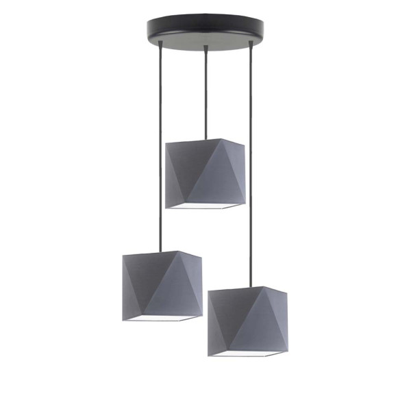 Lampa wisząca MAJORKA loft regulowana Srebrny/ Szary Stalowy 1017262