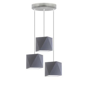 Lampa wisząca MAJORKA loft regulowana Srebrny/ Szary Stalowy 905183 Lampa wisząca MAJORKA loft regulowana Srebrny/ Szary Stalowy 905183