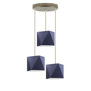 Lampa wisząca MAJORKA nad stół loft Srebrny/ Granatowy 1017275 Lampa wisząca MAJORKA nad stół loft Srebrny/ Granatowy 1017275