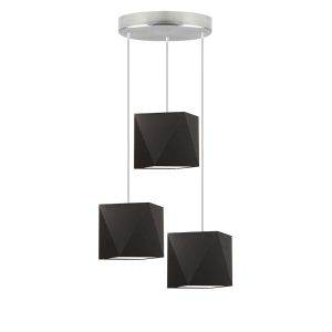 Lampa wisząca MAJORKA nowoczesna do salonu Srebrny/ Brązowy 1017256 Lampa wisząca MAJORKA nowoczesna do salonu Srebrny/ Brązowy 1017256