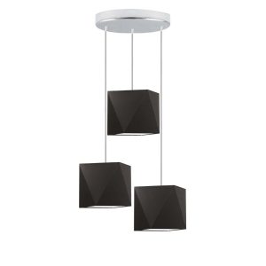 Lampa wisząca MAJORKA nowoczesna do salonu Srebrny/ Brązowy 1017264 Lampa wisząca MAJORKA nowoczesna do salonu Srebrny/ Brązowy 1017264