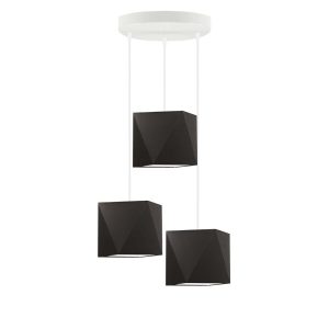 Lampa wisząca MAJORKA nowoczesna do salonu Srebrny/ Brązowy 1017268 Lampa wisząca MAJORKA nowoczesna do salonu Srebrny/ Brązowy 1017268