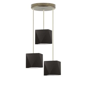 Lampa wisząca MAJORKA nowoczesna do salonu Srebrny/ Brązowy 1017252 Lampa wisząca MAJORKA nowoczesna do salonu Srebrny/ Brązowy 1017252