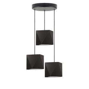 Lampa wisząca MAJORKA nowoczesna do salonu Srebrny/ Brązowy 1018582 Lampa wisząca MAJORKA nowoczesna do salonu Srebrny/ Brązowy 1018582