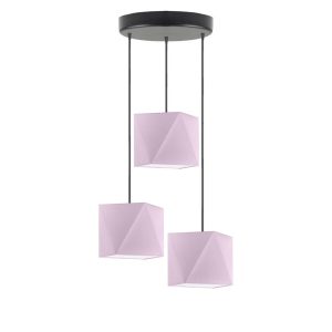 Lampa wisząca MAJORKA nowoczesna do sypialni Srebrny/ Jasny Fioletowy 1017254 Lampa wisząca MAJORKA nowoczesna do sypialni Srebrny/ Jasny Fioletowy 1017254
