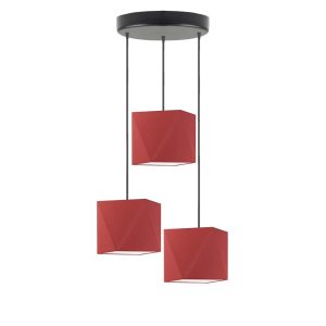 Lampa wisząca MAJORKA nowoczesna kuchnia Srebrny/ Czerwony 1018581 Lampa wisząca MAJORKA nowoczesna kuchnia Srebrny/ Czerwony 1018581