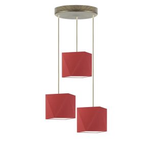 Lampa wisząca MAJORKA nowoczesna kuchnia Srebrny/ Czerwony 1018857 Lampa wisząca MAJORKA nowoczesna kuchnia Srebrny/ Czerwony 1018857