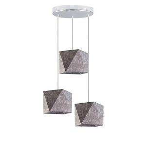 Lampa wisząca MAJORKA regulowana loft Srebrny/ Szary Melanż (Beton) 1017221 Lampa wisząca MAJORKA regulowana loft Srebrny/ Szary Melanż (Beton) 1017221