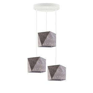 Lampa wisząca MAJORKA regulowana loft Srebrny/ Szary Melanż (Beton) 1017224 Lampa wisząca MAJORKA regulowana loft Srebrny/ Szary Melanż (Beton) 1017224