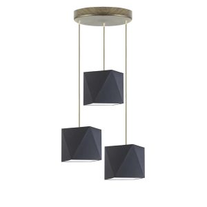 Lampa wisząca MAJORKA z regulacją designerska Srebrny/ Grafitowy 1017245 Lampa wisząca MAJORKA z regulacją designerska Srebrny/ Grafitowy 1017245